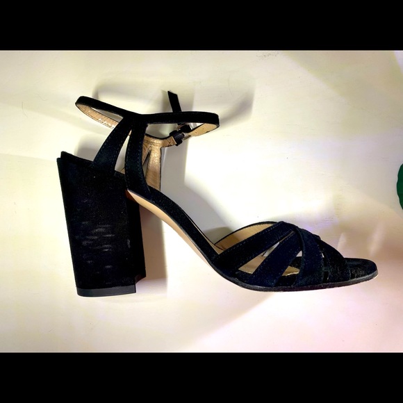 Stuart Weitzman Memoir Block Heel Sandal Suede - Picture 7 of 16